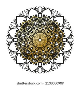 Vector round abstract circle. Luxury Mandala style.