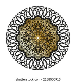 Vector round abstract circle. Luxury Mandala style.