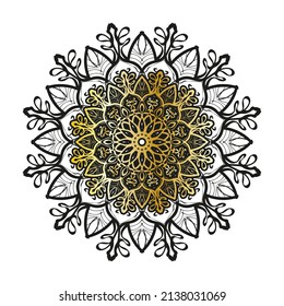 Vector round abstract circle. Luxury Mandala style.