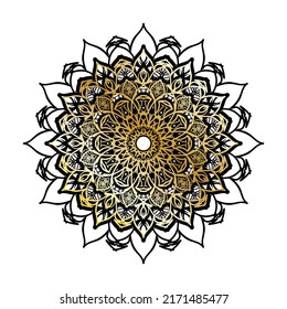 Vector round abstract circle. Luxury Mandala style.