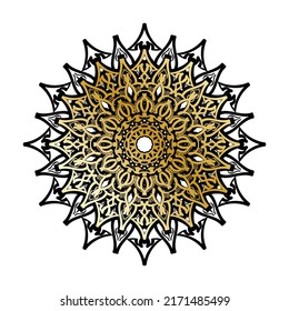 Vector round abstract circle. Luxury Mandala style.