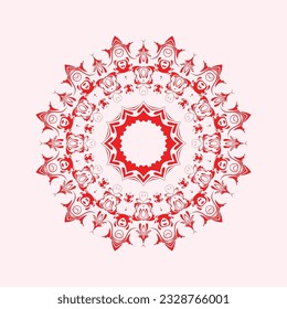 Vector round abstract circle luxury mandala style