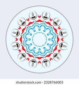 Vector round abstract circle luxury mandala style