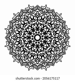 Vector round abstract circle. Mandala style. EPS 10