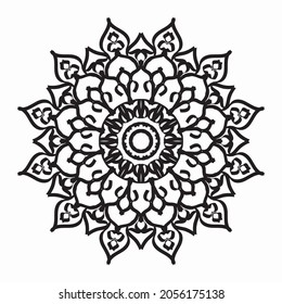 Vector round abstract circle. Mandala style. EPS 10
