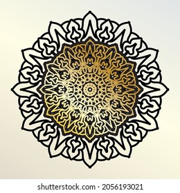 Vector round abstract circle. Mandala style. EPS 10