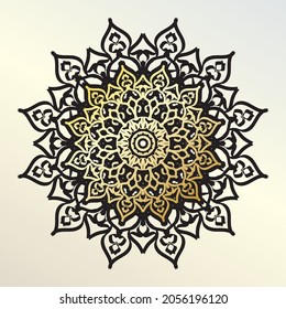 Vector round abstract circle. Mandala style. EPS 10