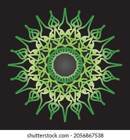 Abstrakter Vektorkreis. Mandala Stil. EPS10