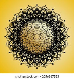 Vector round abstract circle. Mandala style. EPS 10