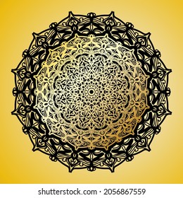 Vector round abstract circle. Mandala style. EPS 10