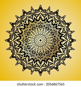Circulo abstracto de vectores redondeados. Estilo Mandala. EPS 10