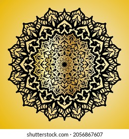 Circulo abstracto de vectores redondeados. Estilo Mandala. EPS 10