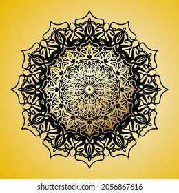 Circulo abstracto de vectores redondeados. Estilo Mandala. EPS 10