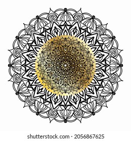 Vector round abstract circle. Mandala style. EPS 10