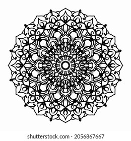 Abstrakter Vektorkreis. Mandala Stil. EPS10