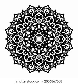 Vector round abstract circle. Mandala style. EPS 10