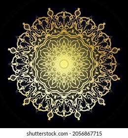 Vector round abstract circle. Mandala style. EPS 10