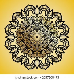 Vector round abstract circle. Mandala style. EPS 10