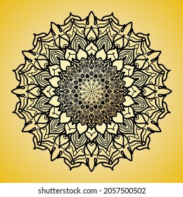 Vector round abstract circle. Mandala style. EPS 10