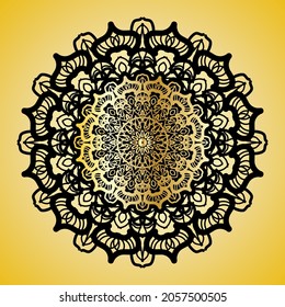 Vector round abstract circle. Mandala style. EPS 10
