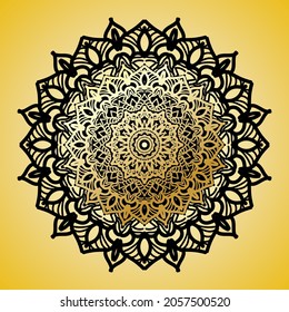 Vector round abstract circle. Mandala style. EPS 10