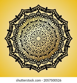 Vector round abstract circle. Mandala style. EPS 10