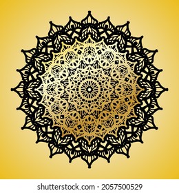 Vector round abstract circle. Mandala style. EPS 10