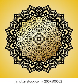 Circulo abstracto de vectores redondeados. Estilo Mandala. EPS 10