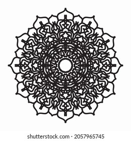 Vector round abstract circle. Mandala style. EPS 10