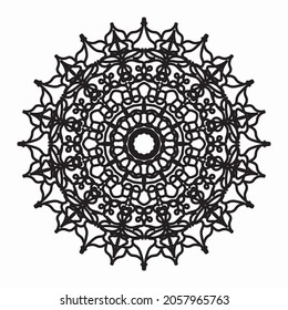 Vector round abstract circle. Mandala style. EPS 10