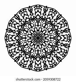 Vector round abstract circle. Mandala style. EPS 10