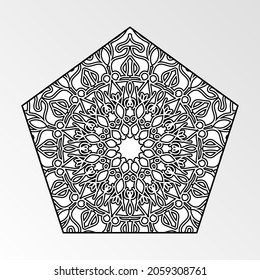 Vector round abstract circle. Mandala style. EPS 10