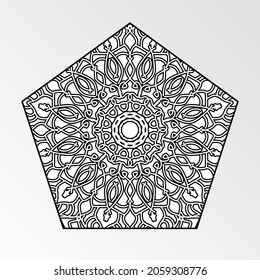 Vector round abstract circle. Mandala style. EPS 10