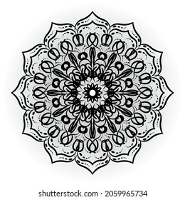 Vector round abstract circle. Mandala style. EPS 10