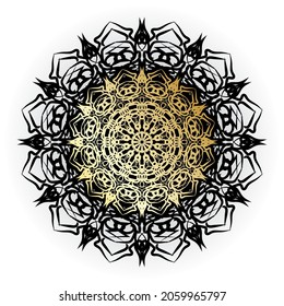 Vector round abstract circle. Mandala style. EPS 10