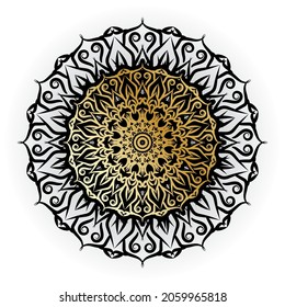 Vector round abstract circle. Mandala style. EPS 10