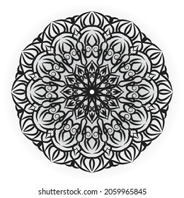 Vector round abstract circle. Mandala style. EPS 10