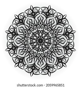 Circulo abstracto de vectores redondeados. Estilo Mandala. EPS 10