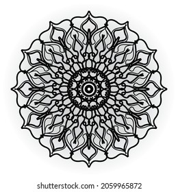 Vector round abstract circle. Mandala style. EPS 10