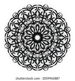 Vector round abstract circle. Mandala style. EPS 10