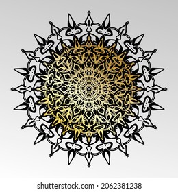 Vector round abstract circle. Mandala style. EPS 10