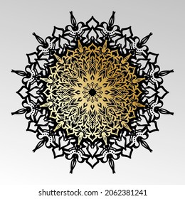 Vector round abstract circle. Mandala style. EPS 10