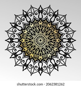 Abstrakter Vektorkreis. Mandala Stil. EPS10