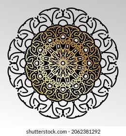 Vector round abstract circle. Mandala style. EPS 10