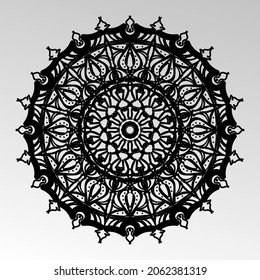 Vector round abstract circle. Mandala style. EPS 10