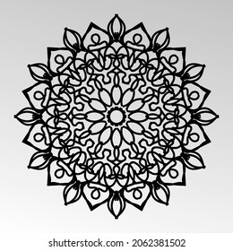 Vector round abstract circle. Mandala style. EPS 10