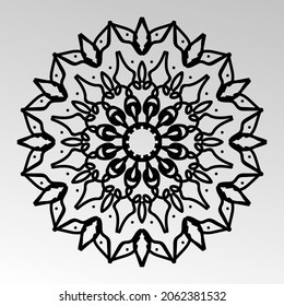 Vector round abstract circle. Mandala style. EPS 10
