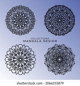 Vector round abstract circle. Mandala style. EPS 10