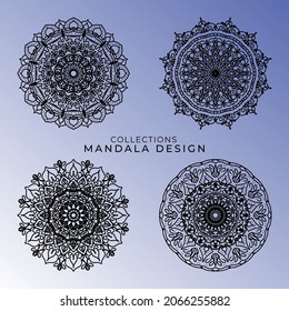 Vector round abstract circle. Mandala style. EPS 10