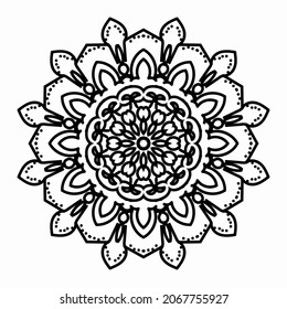 Vector round abstract circle. Mandala style. EPS 10